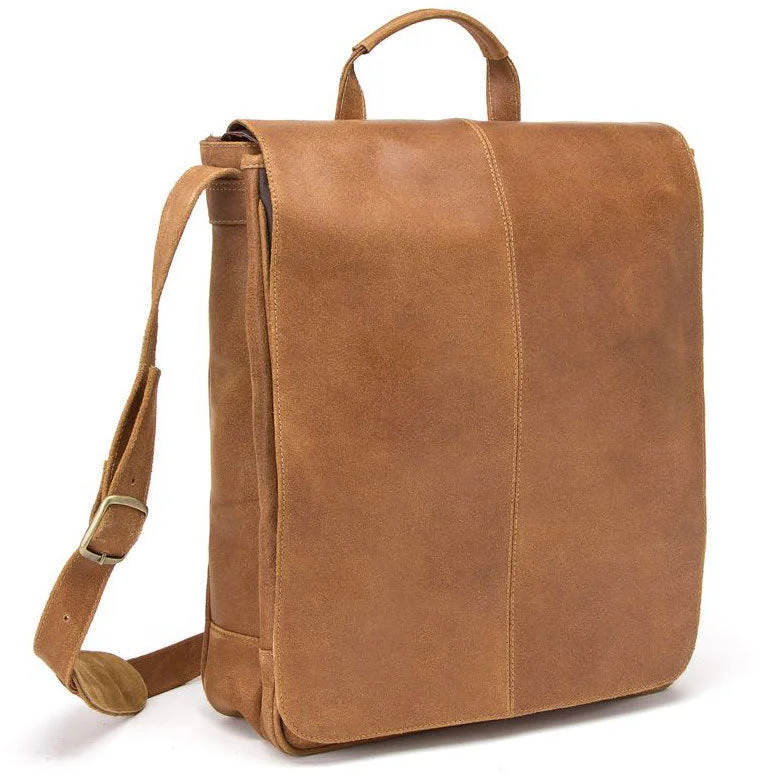 Ledonne Leather Distressed 17In Laptop Messenger