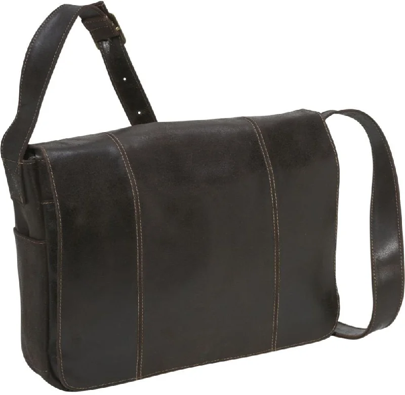 Ledonne Leather Distressed Laptop Messenger