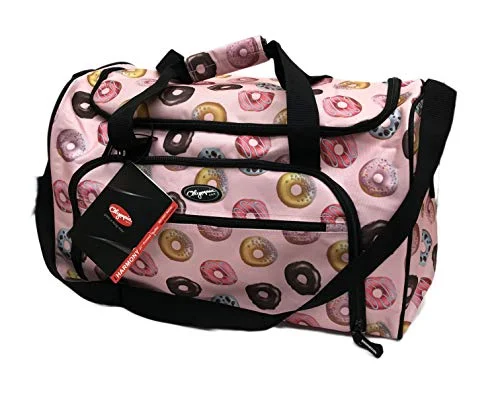 Olympia Harmony Series SD 2221 21" Novelty Printed Total Travel Solution Duffel Bag (Doughnuts)